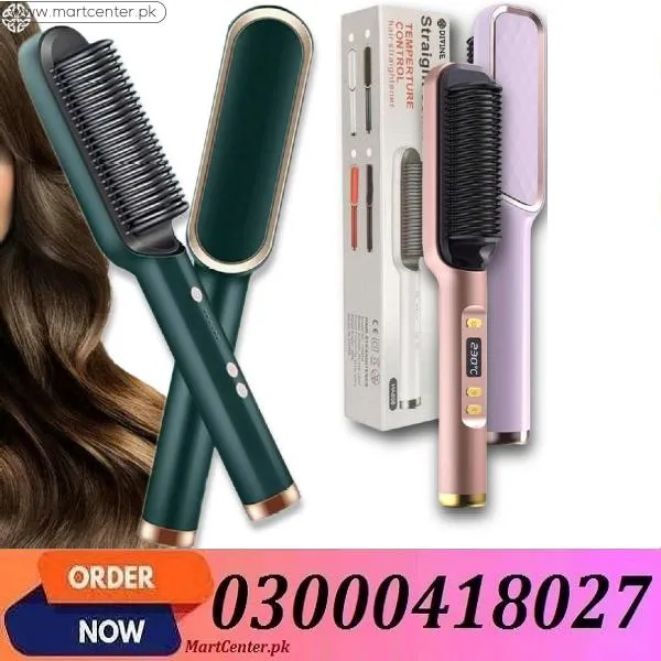 Hair Straightener Brush 909 Fast Heating Styler